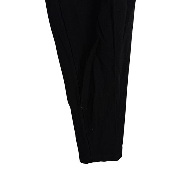Eileen Fisher Stretch Knit Crepe Stretch Pull On Elastic Waist Black Pants sz L - Picture 7 of 16